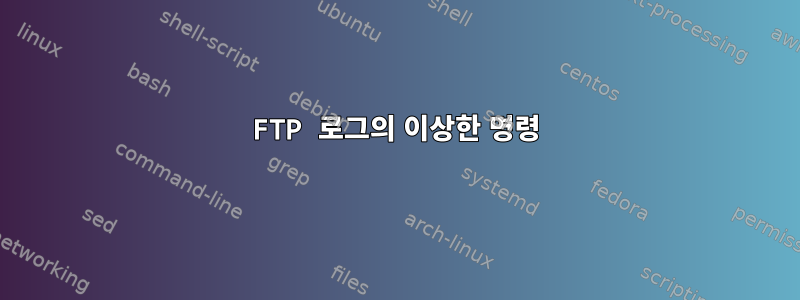 FTP 로그의 이상한 명령