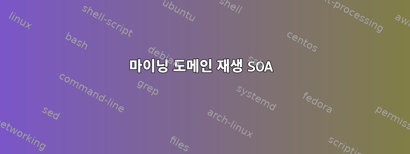 마이닝 도메인 재생 SOA