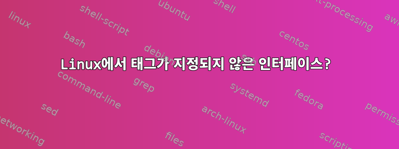 Linux에서 태그가 지정되지 않은 인터페이스?