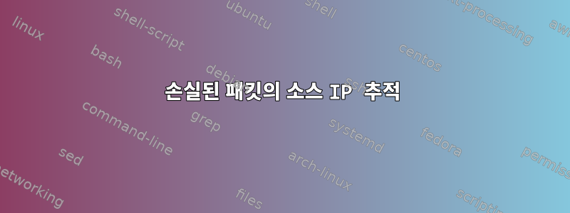 손실된 패킷의 소스 IP 추적