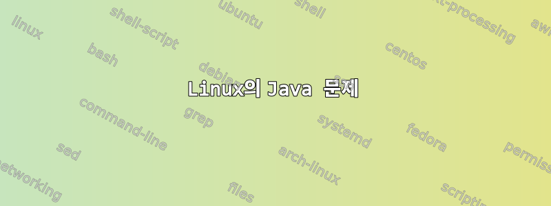 Linux의 Java 문제