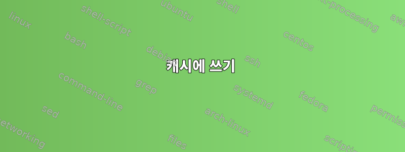 캐시에 쓰기