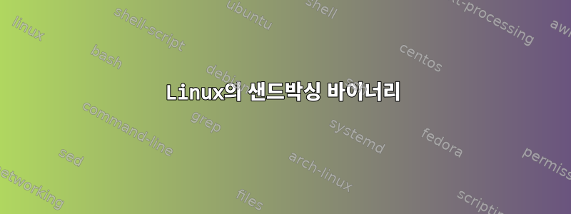 Linux의 샌드박싱 바이너리