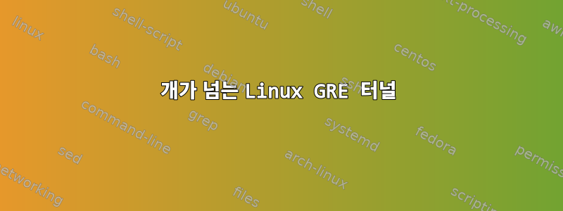 255개가 넘는 Linux GRE 터널