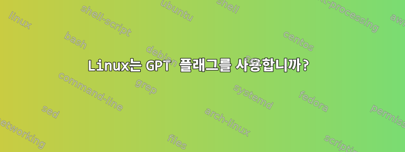 Linux는 GPT 플래그를 사용합니까?