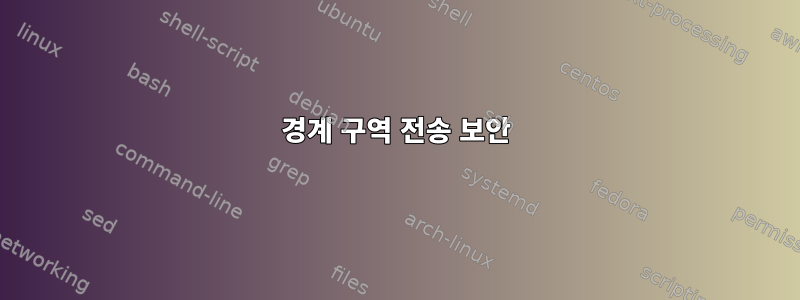 경계 구역 전송 보안