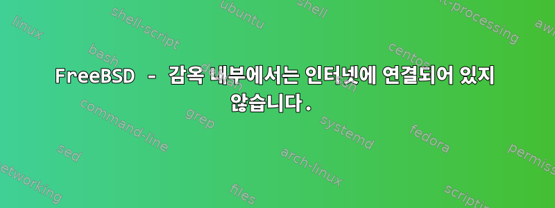 FreeBSD - 감옥 내부에서는 인터넷에 연결되어 있지 않습니다.