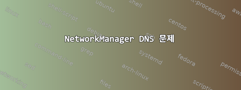 NetworkManager DNS 문제