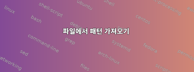 파일에서 패턴 가져오기