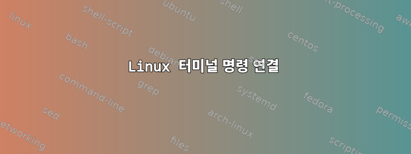 Linux 터미널 명령 연결