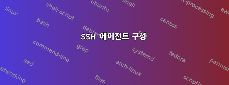 SSH 에이전트 구성