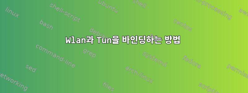 Wlan과 Tun을 바인딩하는 방법