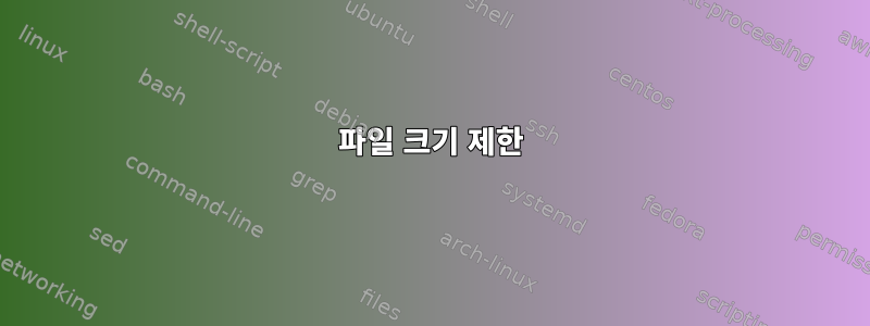 파일 크기 제한