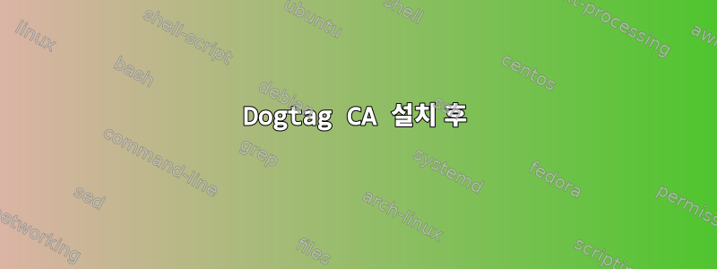 Dogtag CA 설치 후