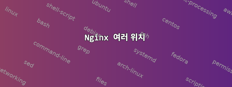 Nginx 여러 위치