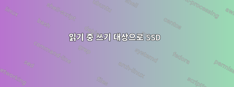 읽기 중 쓰기 대상으로 SSD