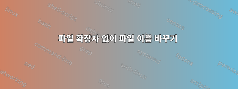 파일 확장자 없이 파일 이름 바꾸기