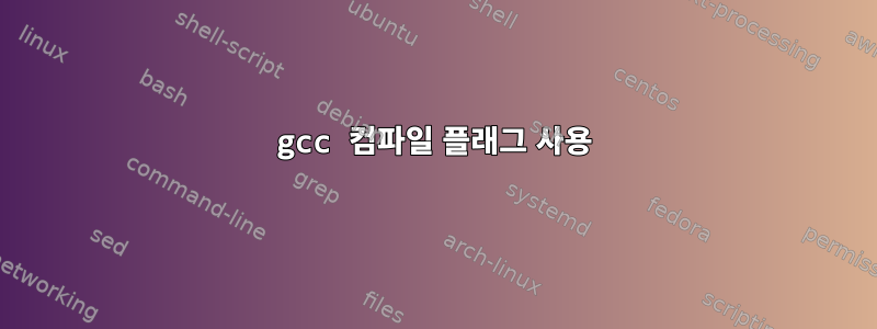 gcc 컴파일 플래그 사용