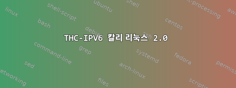 THC-IPV6 칼리 리눅스 2.0