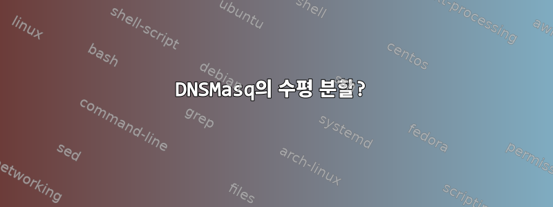 DNSMasq의 수평 분할?