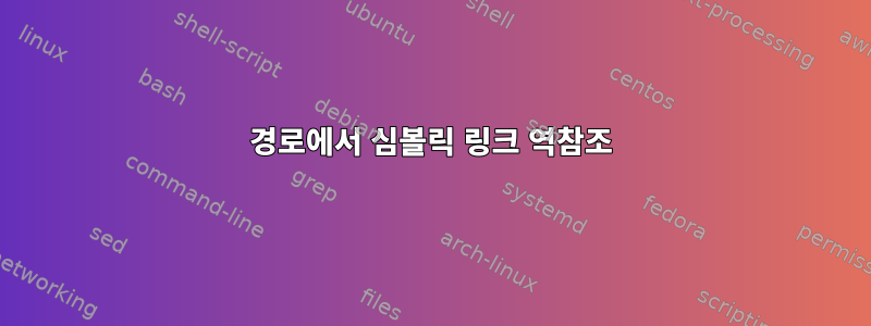 경로에서 심볼릭 링크 역참조