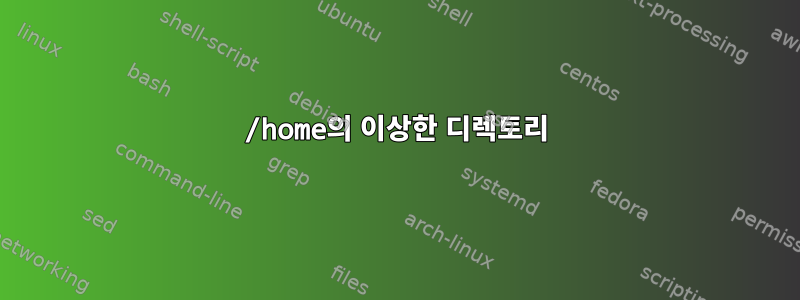 /home의 이상한 디렉토리