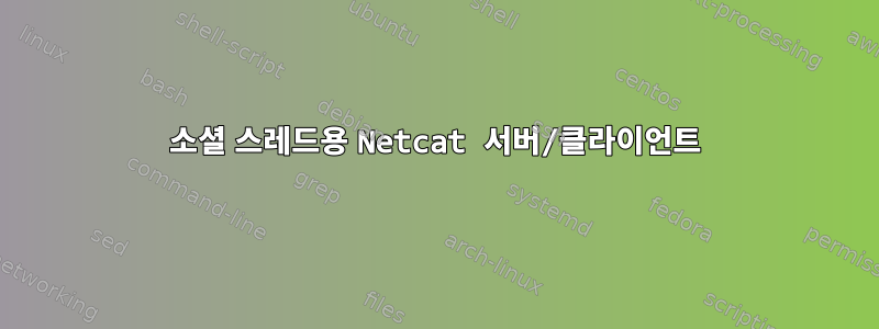 소셜 스레드용 Netcat 서버/클라이언트