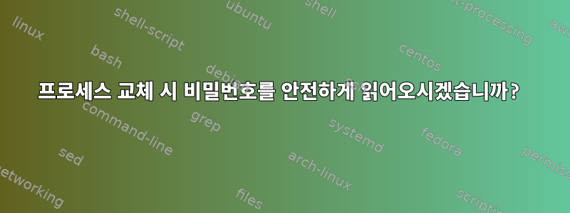 프로세스 교체 시 비밀번호를 안전하게 읽어오시겠습니까?