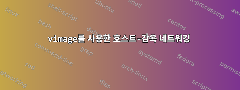 vimage를 사용한 호스트-감옥 네트워킹