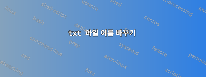 txt 파일 이름 바꾸기