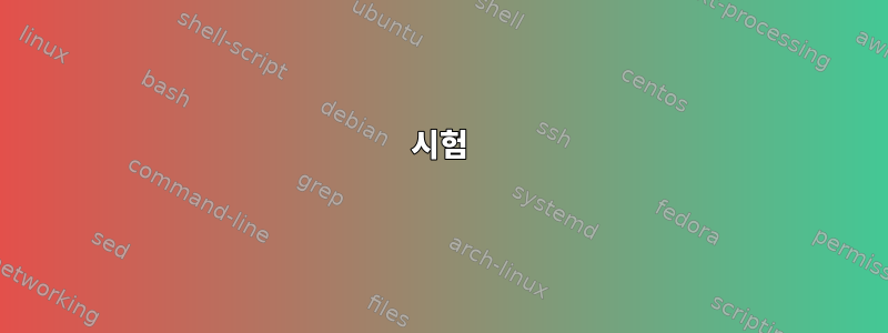 시험