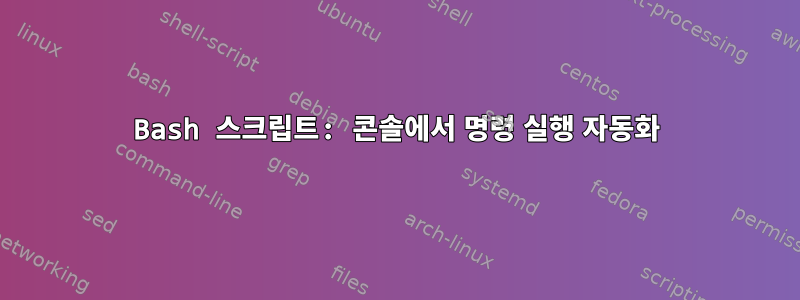 Bash 스크립트: 콘솔에서 명령 실행 자동화