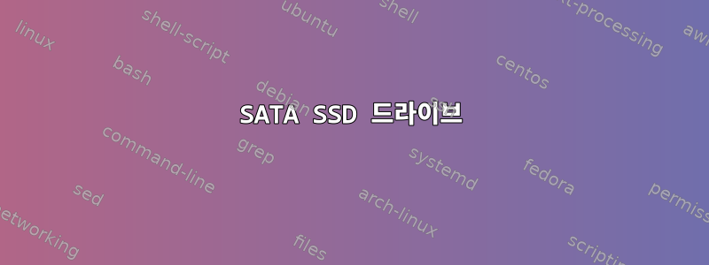 SATA SSD 드라이브