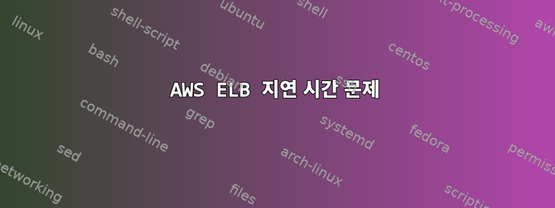 AWS ELB 지연 시간 문제