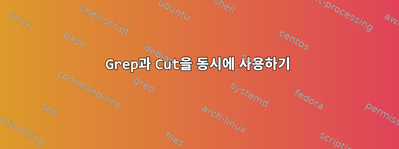 Grep과 Cut을 동시에 사용하기