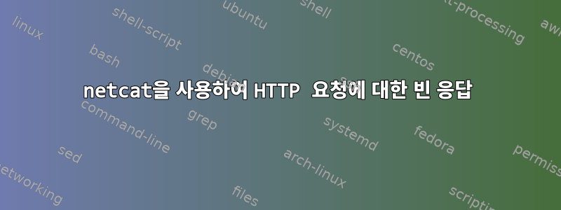 netcat을 사용하여 HTTP 요청에 대한 빈 응답