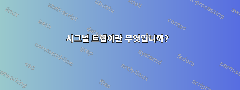 시그널 트랩이란 무엇입니까?