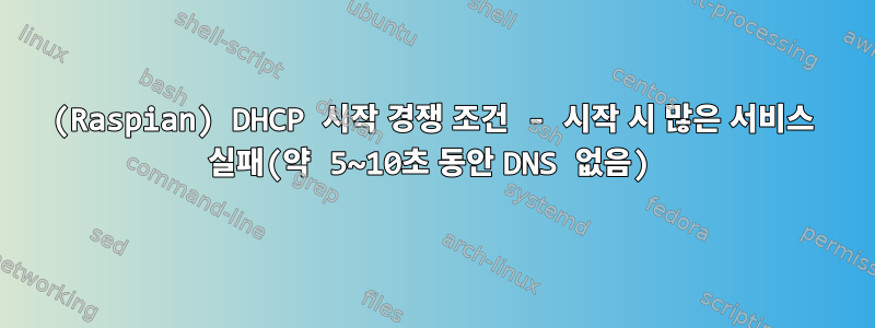 (Raspian) DHCP 시작 경쟁 조건 - 시작 시 많은 서비스 실패(약 5~10초 동안 DNS 없음)