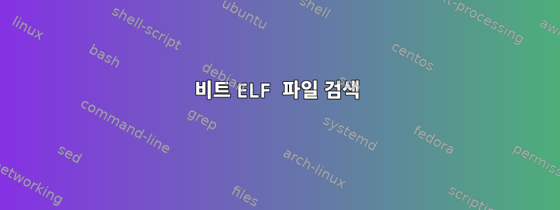 32비트 ELF 파일 검색