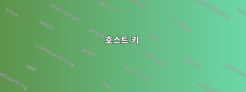 호스트 키