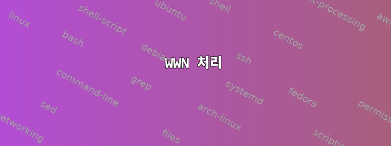 WWN 처리