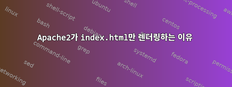 Apache2가 index.html만 렌더링하는 이유