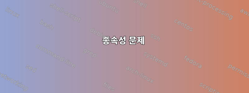 종속성 문제