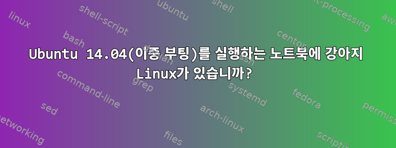 Ubuntu 14.04(이중 부팅)를 실행하는 노트북에 강아지 Linux가 있습니까?