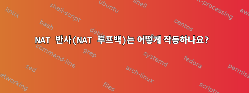 NAT 반사(NAT 루프백)는 어떻게 작동하나요?