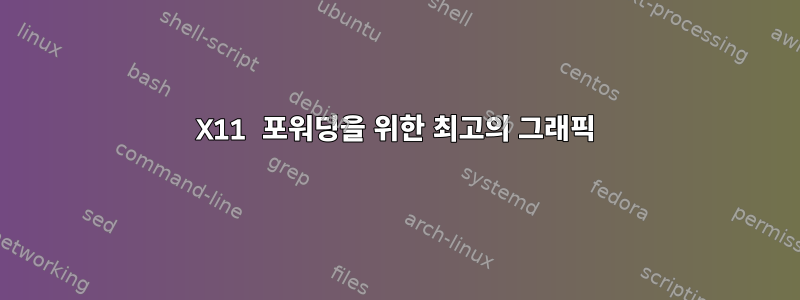 X11 포워딩을 위한 최고의 그래픽