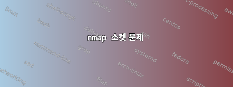 nmap 소켓 문제