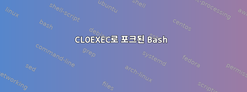 CLOEXEC로 포크된 Bash