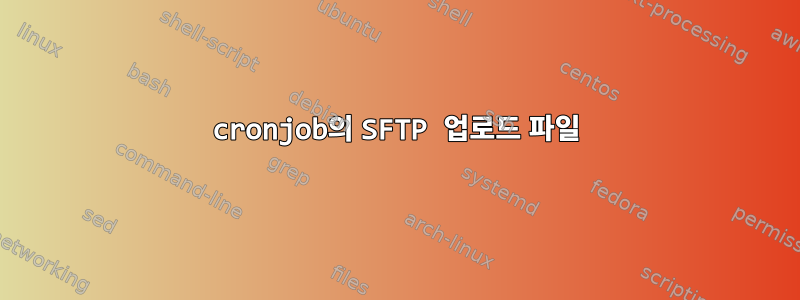 cronjob의 SFTP 업로드 파일