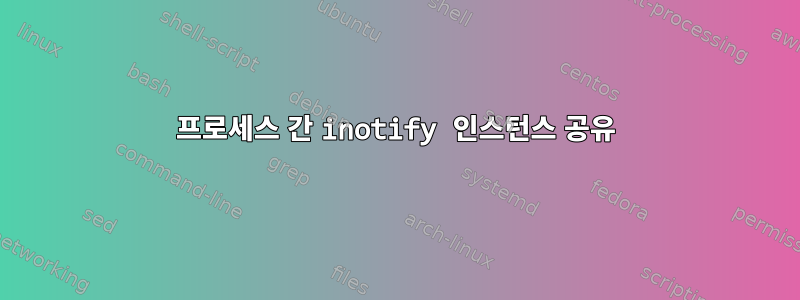 프로세스 간 inotify 인스턴스 공유